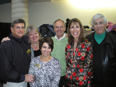 Board members at the Winter Wonderland Party
