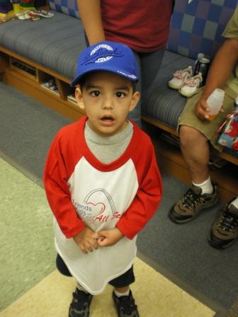 Little boy enjoying All-Star Day!