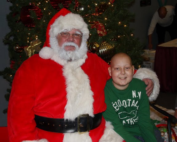 Austin with Santa